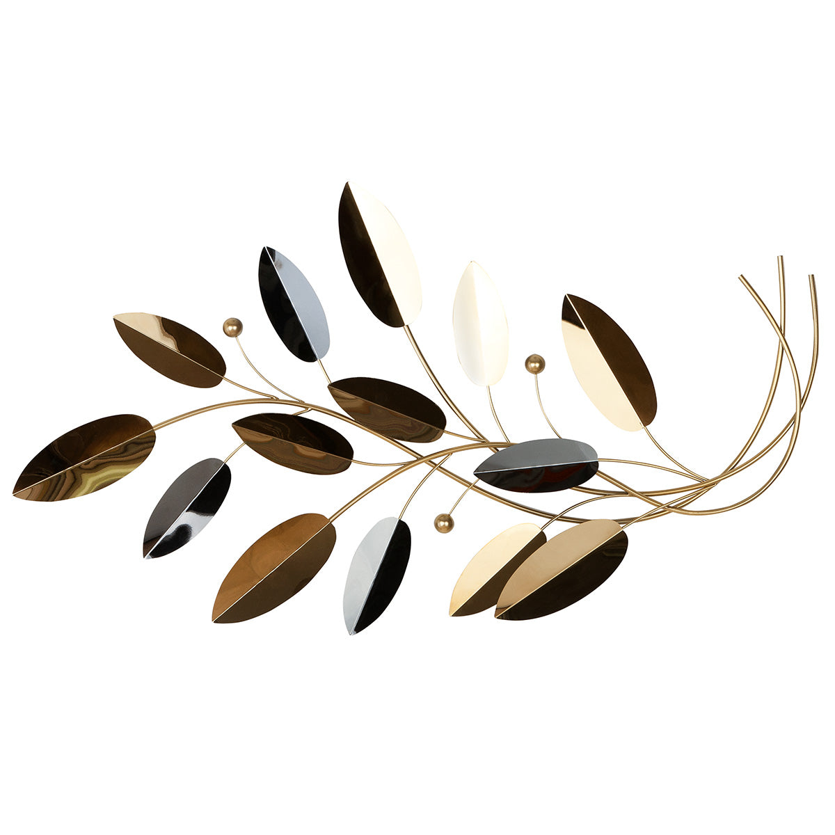 Wandrelief Shiny Metall goldfarben