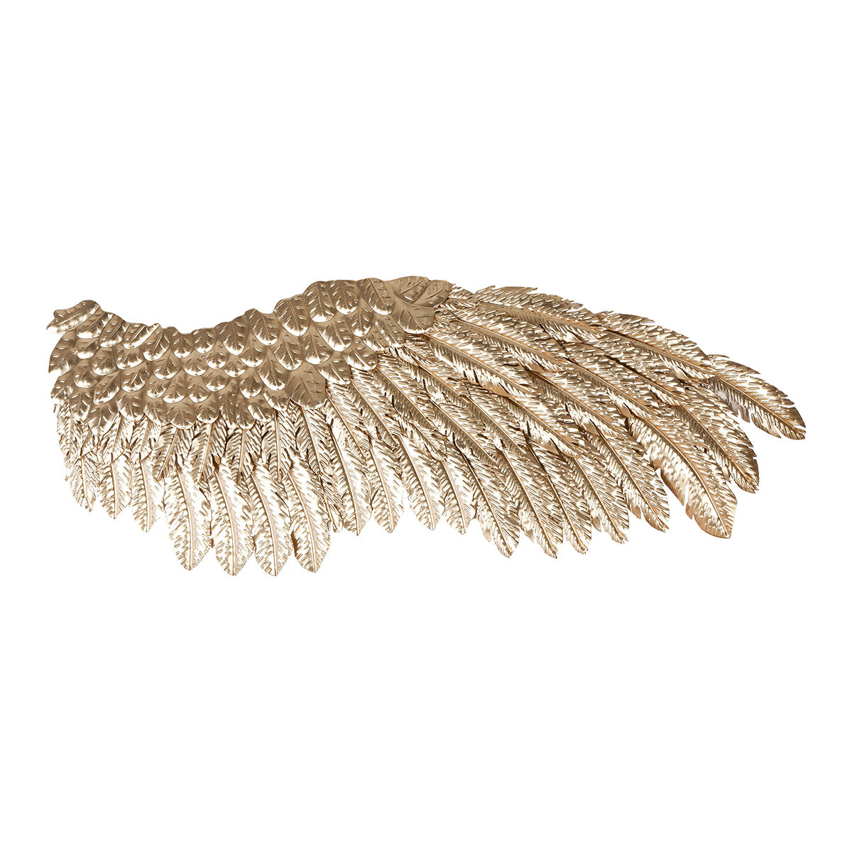 Engelsfluegel Wanddekoration Gold Metall 115cm