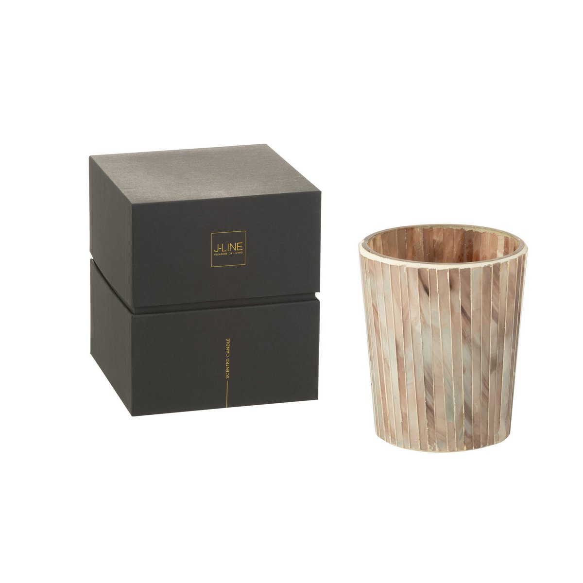 J-Line geurkaars Noa Tender Rose – roze – klein – 55U