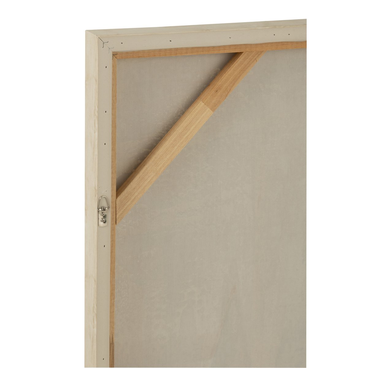 Handgeschilderde canvas afbeelding zeilboten witbruin