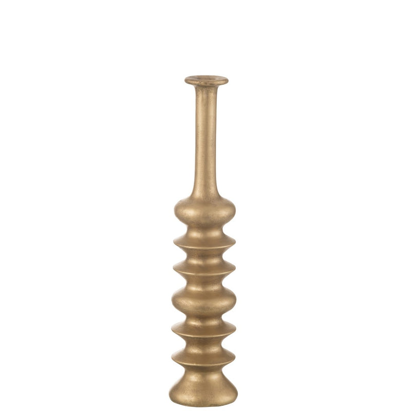 Vase Nebu Ceramic Gold 50x10.5 cm