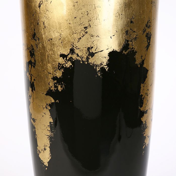 Planter XXL Cone Black Gold Poly 100 cm or 76 cm