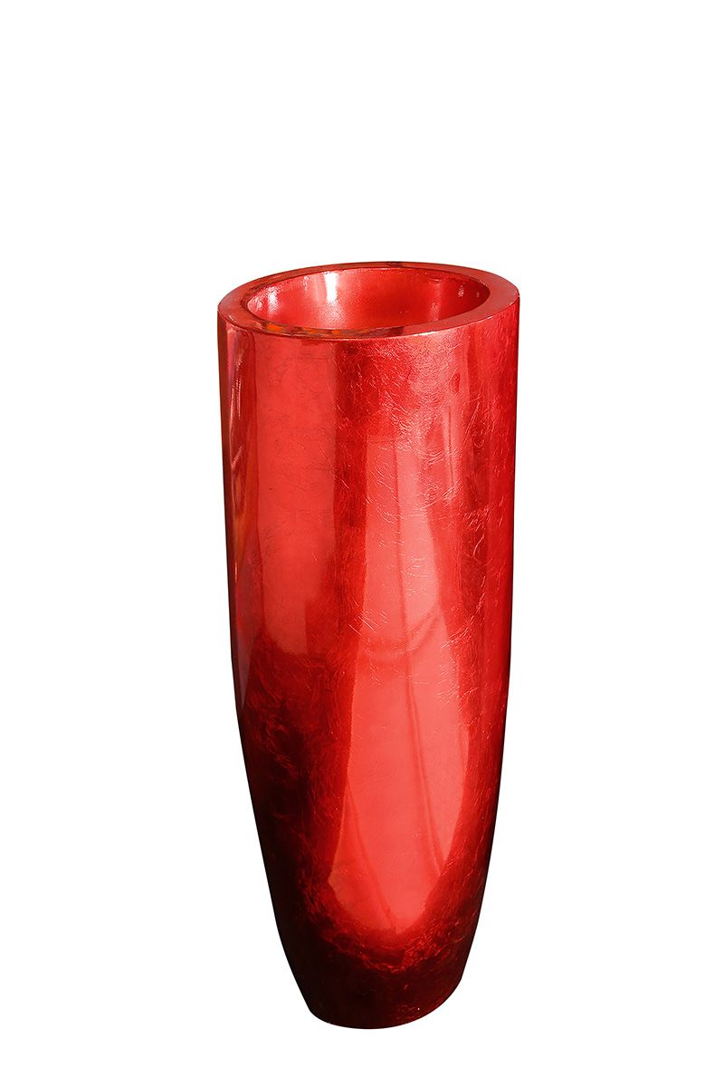 Planter XXL Cone Resin Red 115 cm or 92 cm