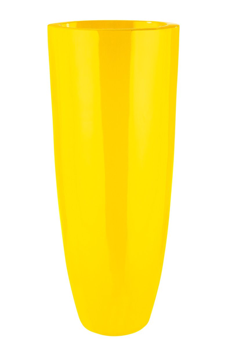 Planter XXL cone resin yellow, pink or blue 75cm or 92 cm