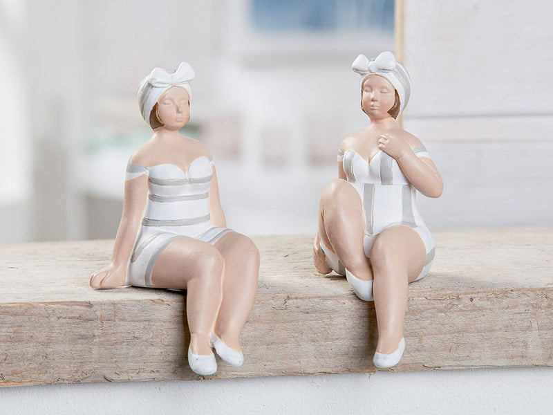 Poly figure "Becky" - set of 6 edge sitters