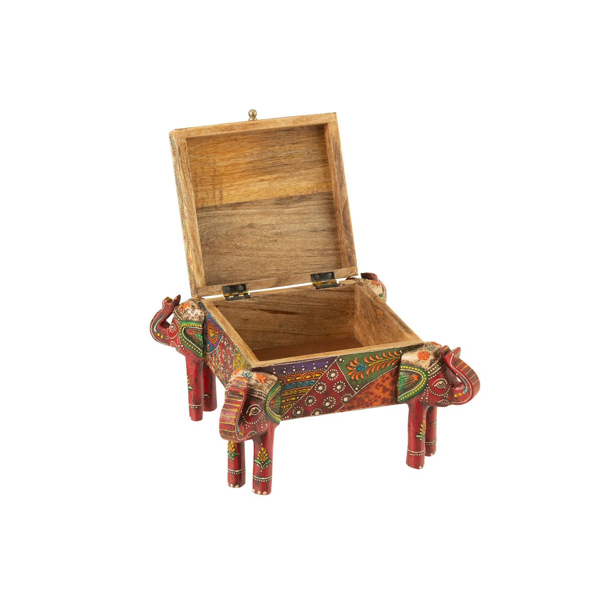 J-Line Box Elephant Voet Delhi Mango Wood Mix