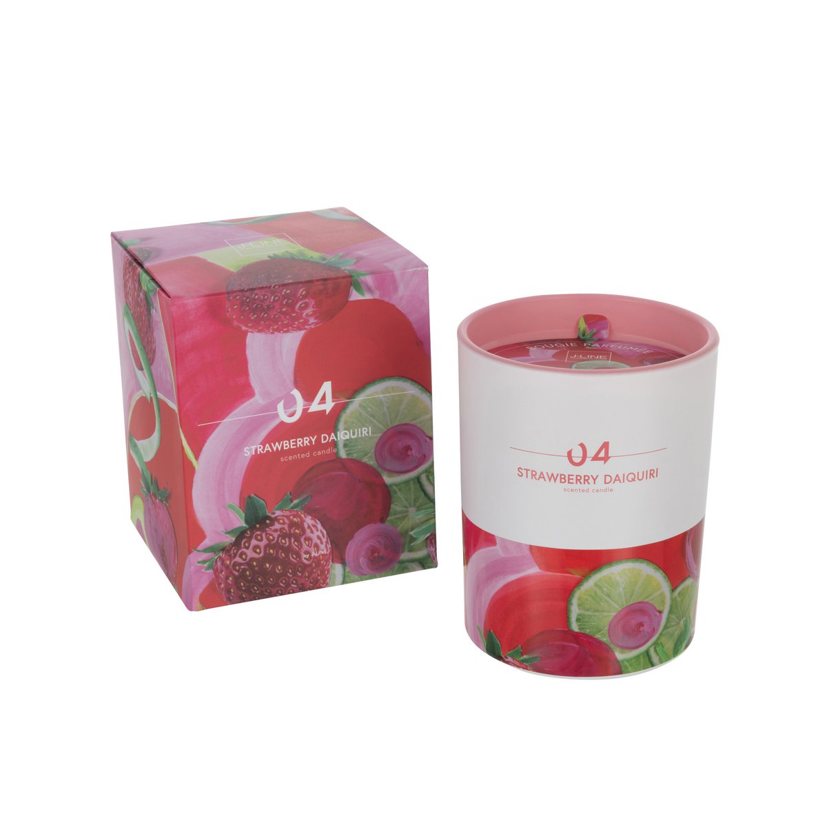 J -Line Kaars - Strawberry Daiquiri - groß - 70U