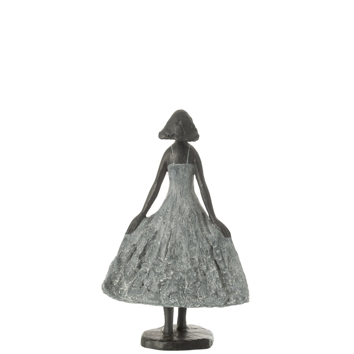 Skulptur Mädchen Blickt zum Himmel – Handgefertigte Kunstfigur Höhe 38cm