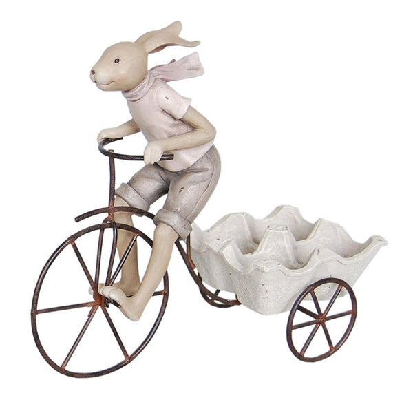 Decorative Statue Rabbit Beige 26x11x24 cm