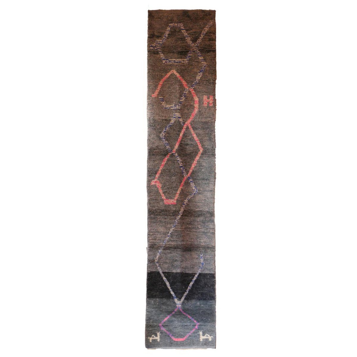 Berber Wolle reiner Spur Teppich 75 x 406 cm