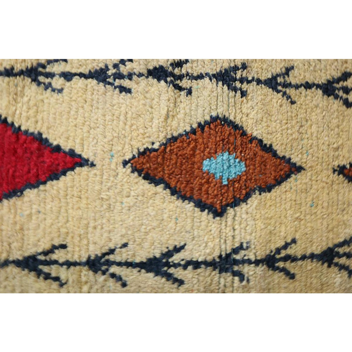 Marokkanischer Berber-Flurteppich aus reiner Wolle, 73 x 343 cm