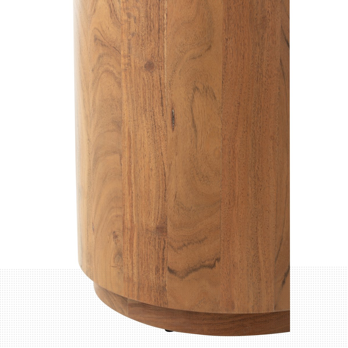 Round side table made of acacia wood – Natural design for stylish living spaces