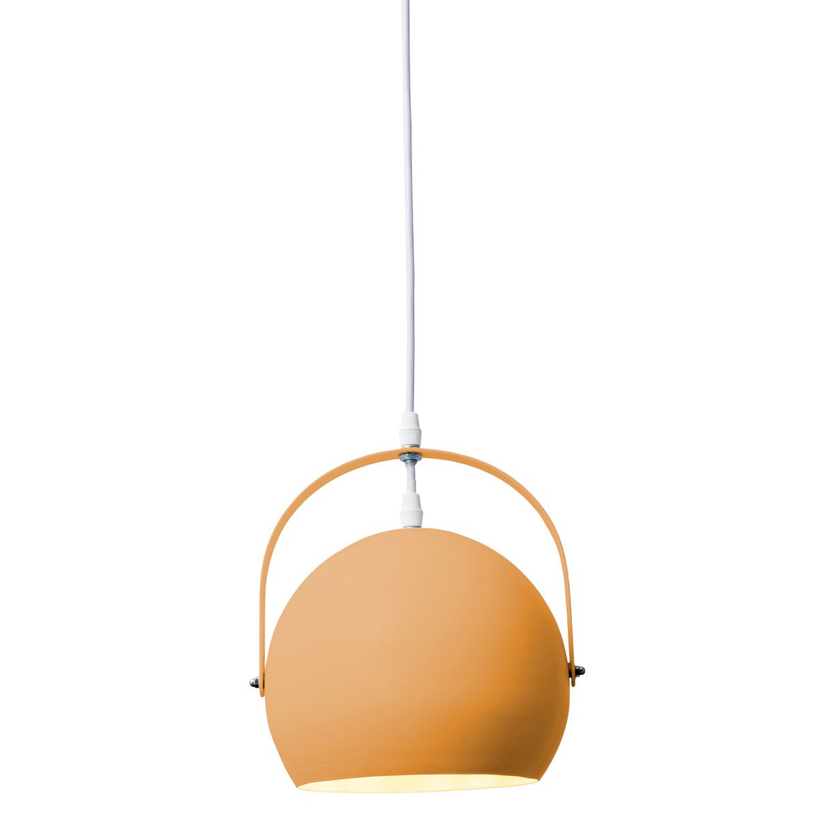 Pendant light "COLORADO" orange Ø approx. 25 cm, metal, E27 socket, lighting for living room, dining room, children's room