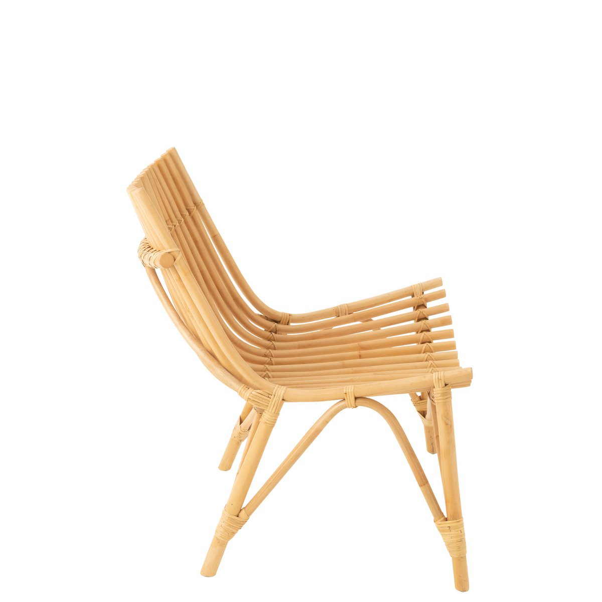 Lounge Sessel Bali aus Rattan Braun Jline Stuhl Design