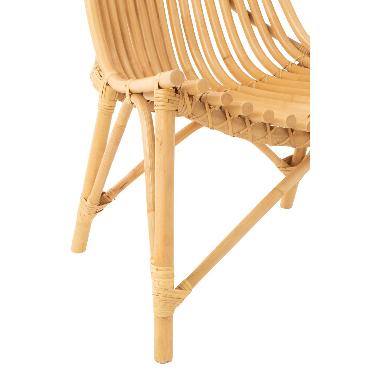 Lounge Sessel Bali aus Rattan Braun Jline Stuhl Design