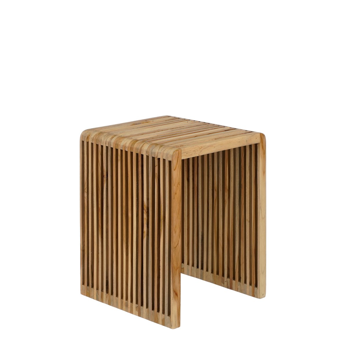 Yonker Beistelltisch – 3er-Set – L44 x B34 x H50 cm – recyceltes Holz – Braun