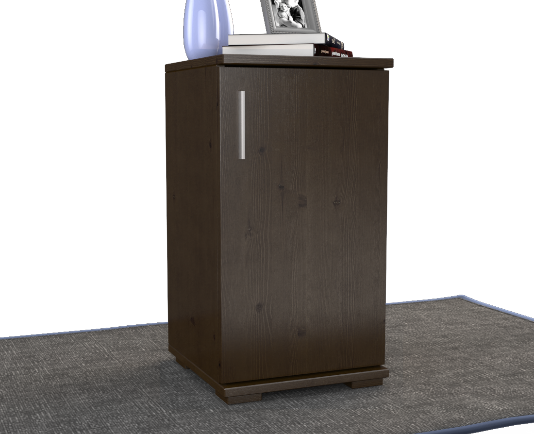 Nobis Kommode Sideboard | Anrichte | 1-Türig | 74cm hoch | 100% Bio Kiefer Massivholz