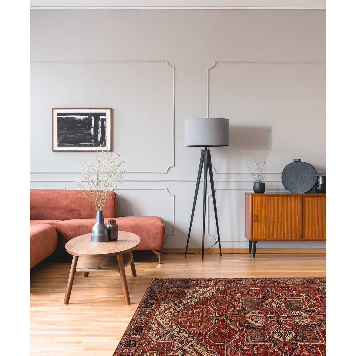 Klassiker Teppichdesign Druck hochauflösender Jasper