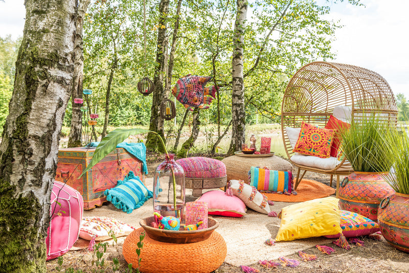Tuinstoel Lounge Staal Ovale Vorm Natuurlijk Comfort en stijl voor uw buitenruimte