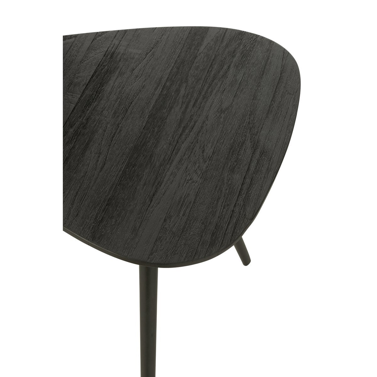 J-Line Tisch Triangle Recyceltes Teakholz – Holz – Schwarz