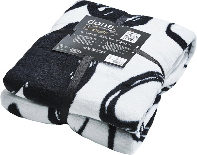 Duvet in stylish patterns 150x200 cm blanket cuddly blanket