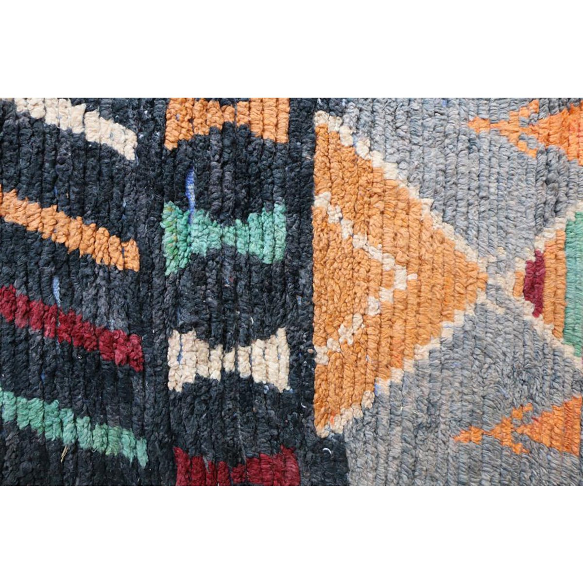 Berber Wolle reiner Spurteppich 74 x 351 cm