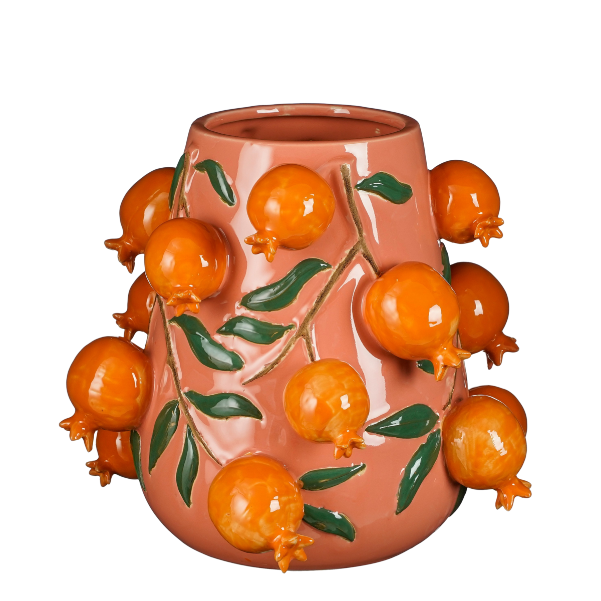 Melika Vase – H31 x Ø34 cm – Keramik – Rosa