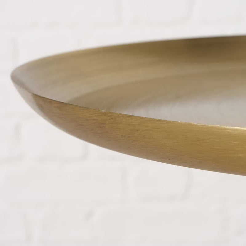 Elegante bijzettafel in goudlook met hoogglans afwerking, 50 cm hoog