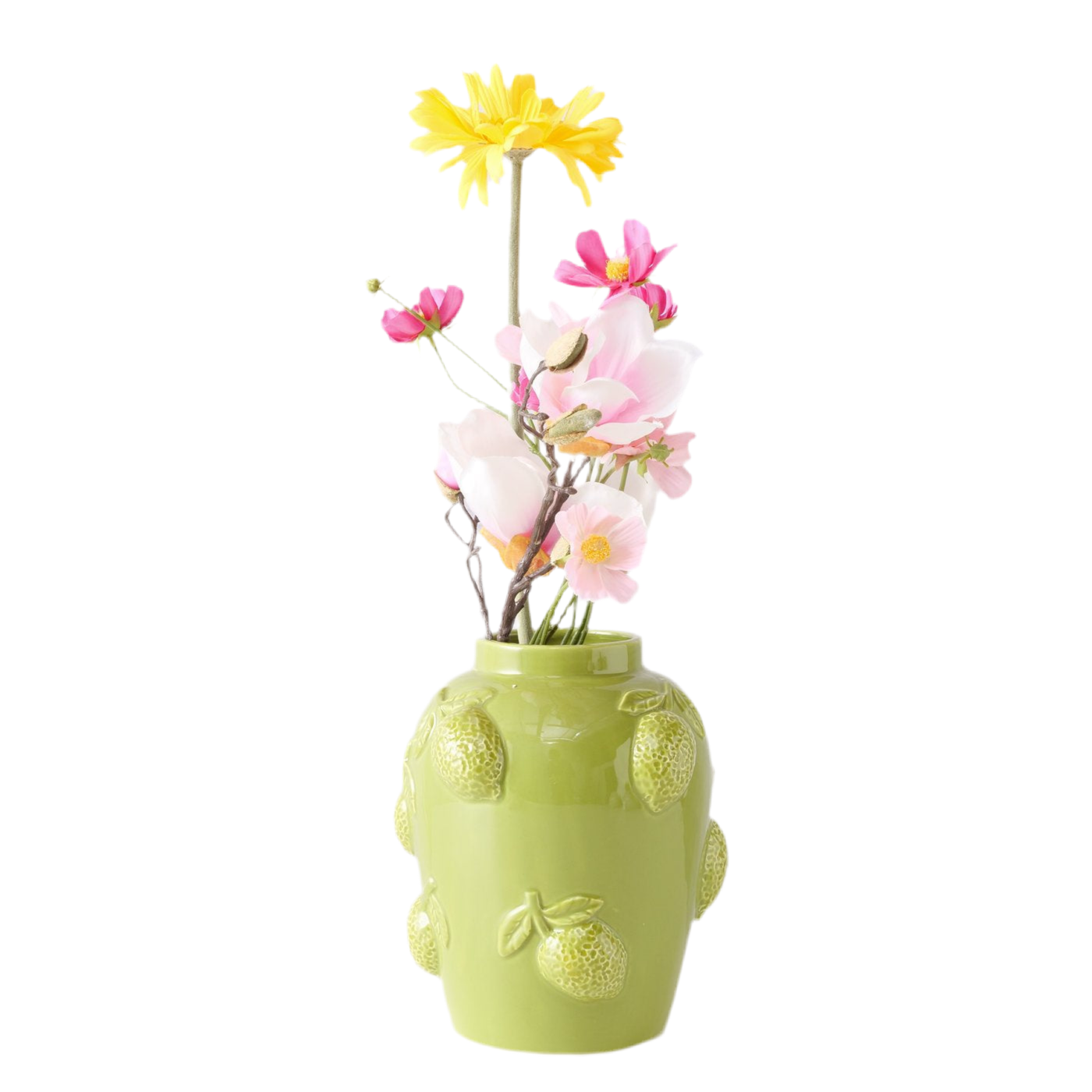 Vase Limette Keramik Grün