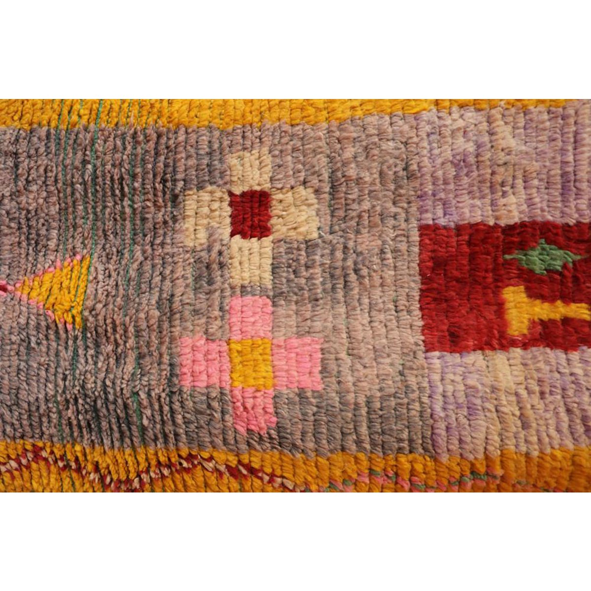 Marokkanischer Berber-Flurteppich aus reiner Wolle, 67 x 356 cm