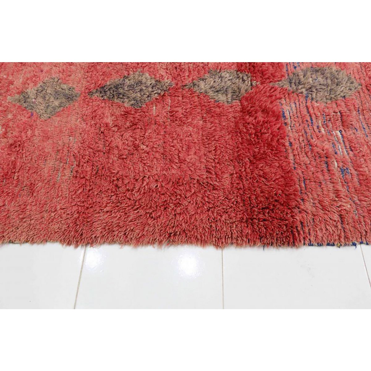 Marokkanischer Berberteppich aus reiner Wolle, 110 x 237 cm