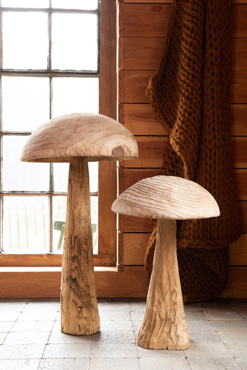Deko-Pilz Danda aus natürlichem Holz - Charmante Wald-Ästhetik für Ihr Zuhause