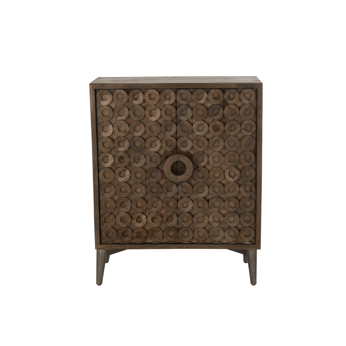 J-Line Schrank 2 Türen Mangoholz/MDF Braun