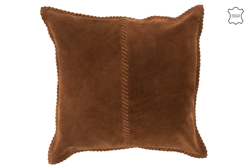 Exklusive Lederkissen im 2er Set - Eleganz in Cognac