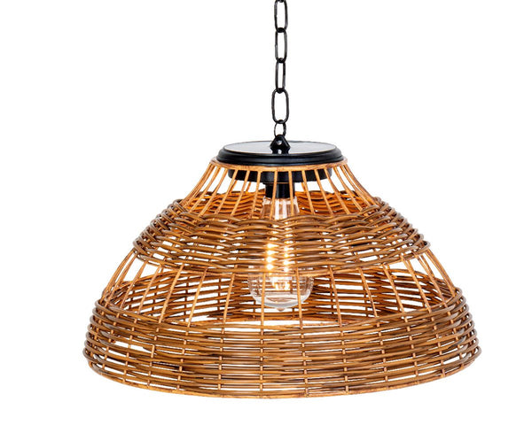 Kunststoff LED Solarleuchte "Konti" - Braun oder schwarz , zum Hängen - Inklusive LED mit bis zu 8 Stunden Leuchtdauer