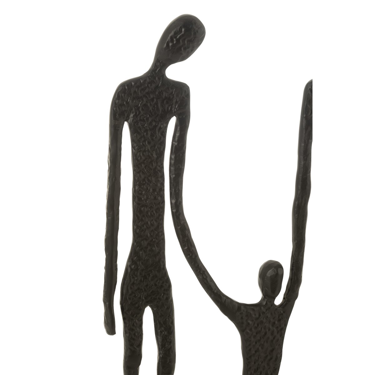 J-Line-Figur-Familie Aluminium schwarz