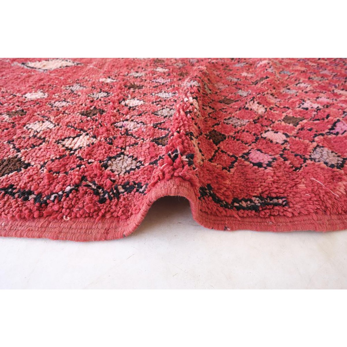 Berber Vintage Wolle Teppich 192 x 366 cm