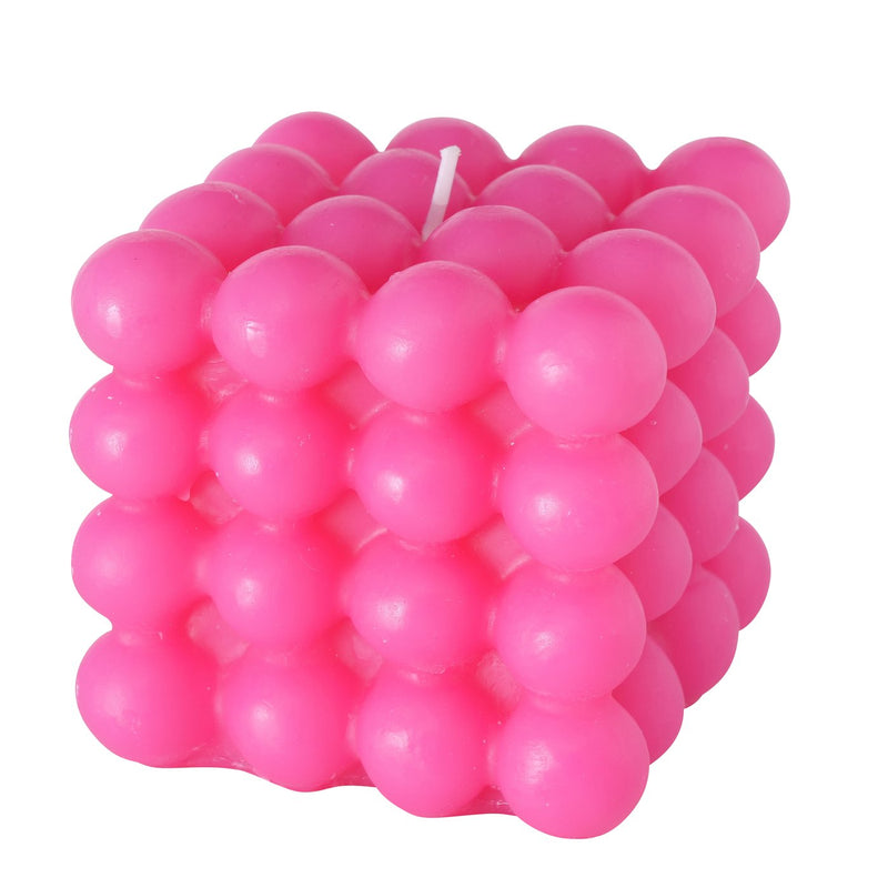 Colorful Bubble candle set – atmospheric light in yellow, green, pink