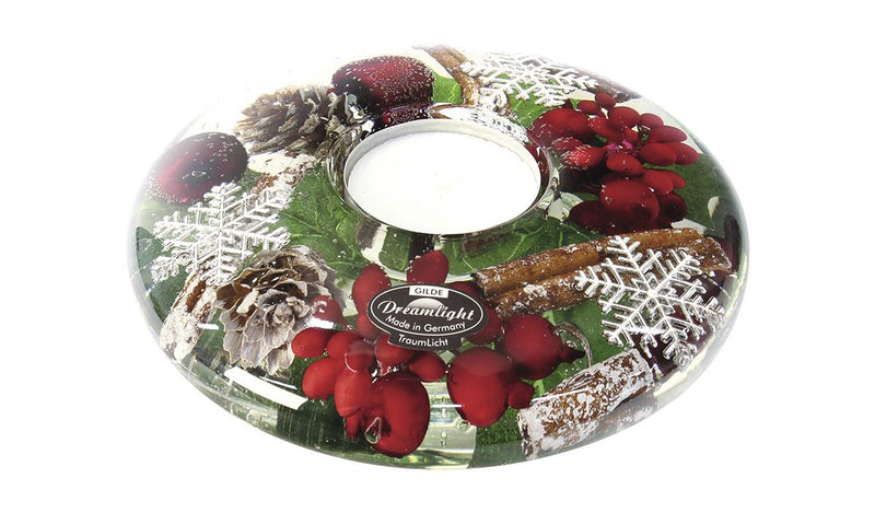 Set of 6 tealight candlesticks Dream UFO Medium "Noel" - Christmas shine for cozy evenings