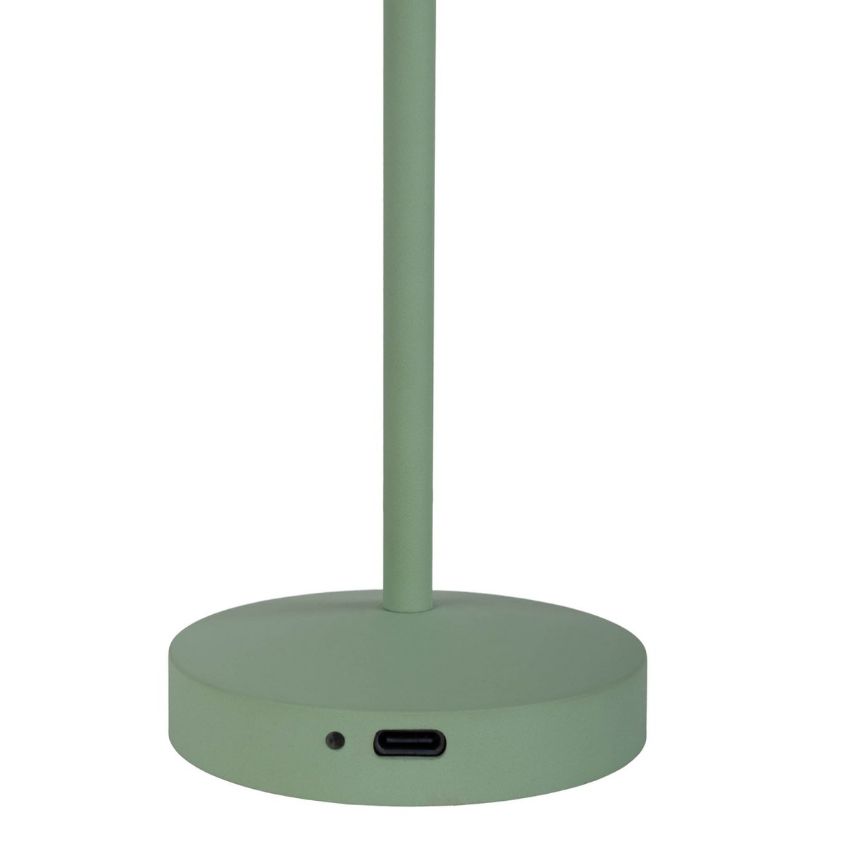 2-er Set LED-Akku-Tischleuchte "GOMBA" für Außen und Innen, aus Metall und Kunststoff in Mint , 18,5 cm hoch