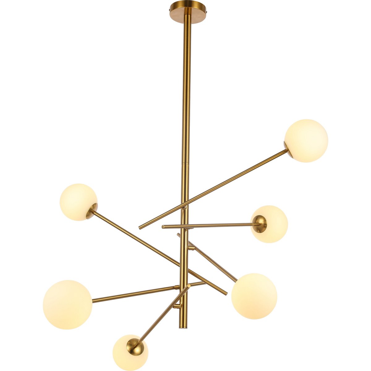 Diana white gold hanging lamp