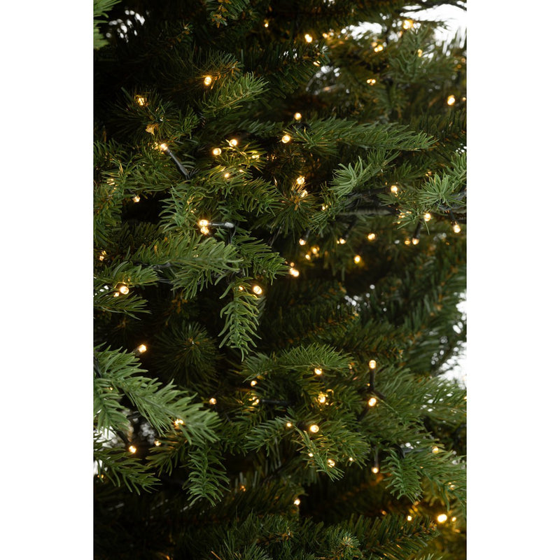 Kunstkerstboom 210 cm met 3000 LED-lampjes - groen, kunststof
