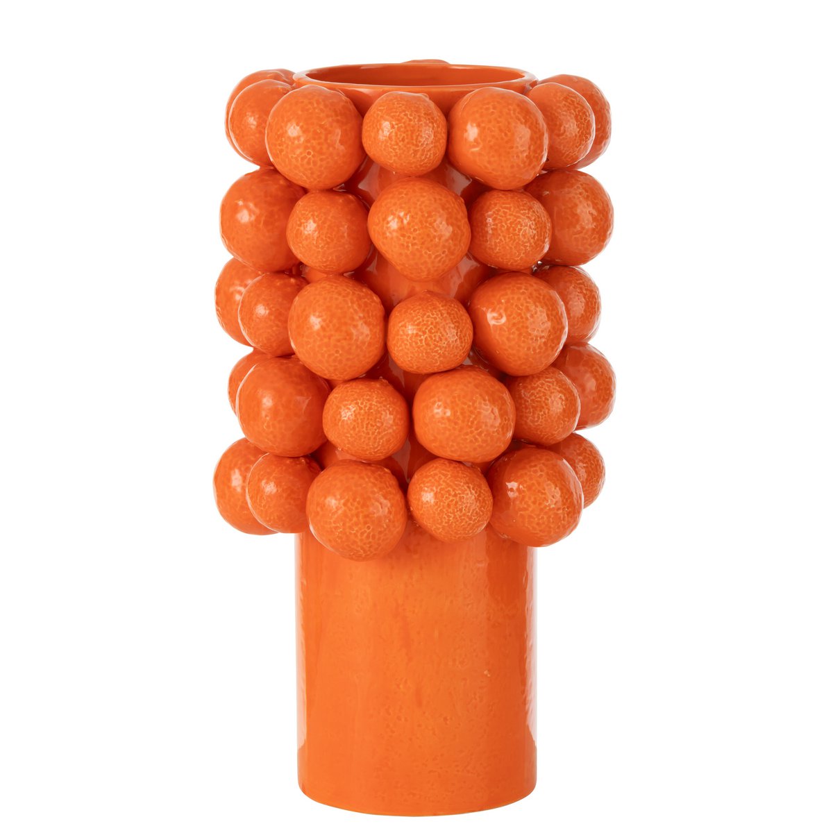 Vase Orange Ceramic Orange Large