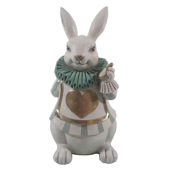 Decorative statue rabbit white 17x14x33 cm
