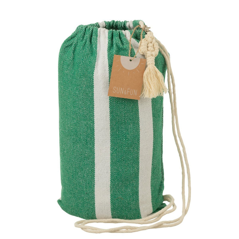 Hammock Stripes Cotton/Polyester Dark Green/White