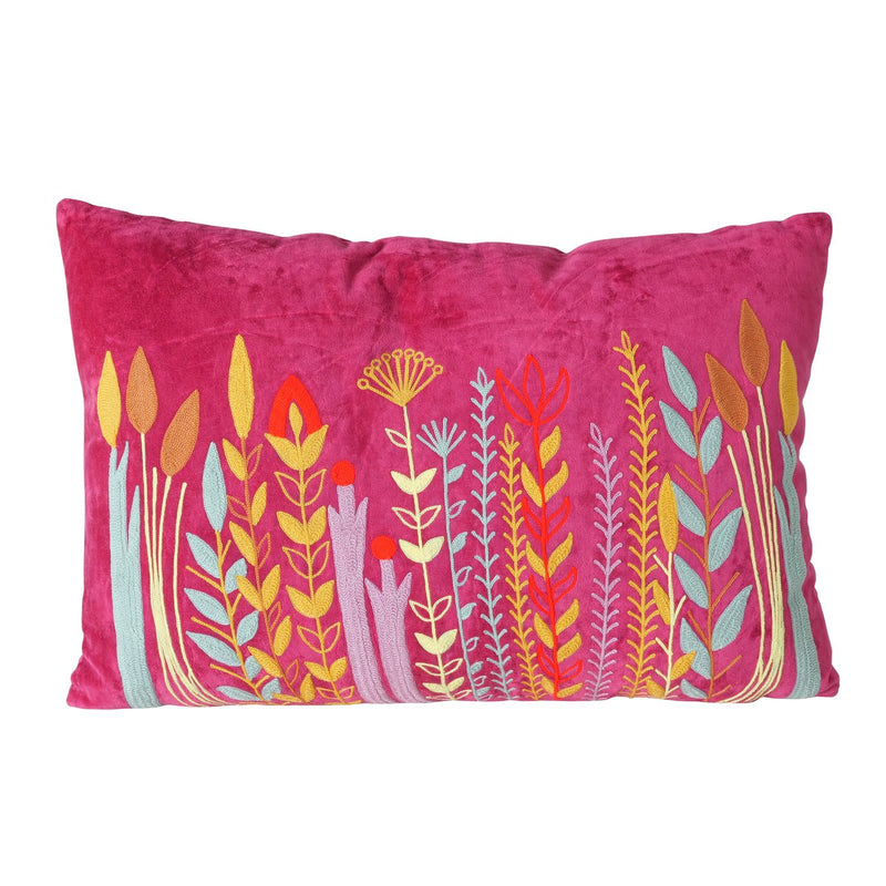 Cushion set "Astratto Flower Meadow" – hand-woven with floral motifs
