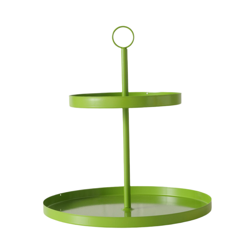 Decoratieve taartstandaard Samina in groen – elegant accessoire voor een stijlvolle ambiance