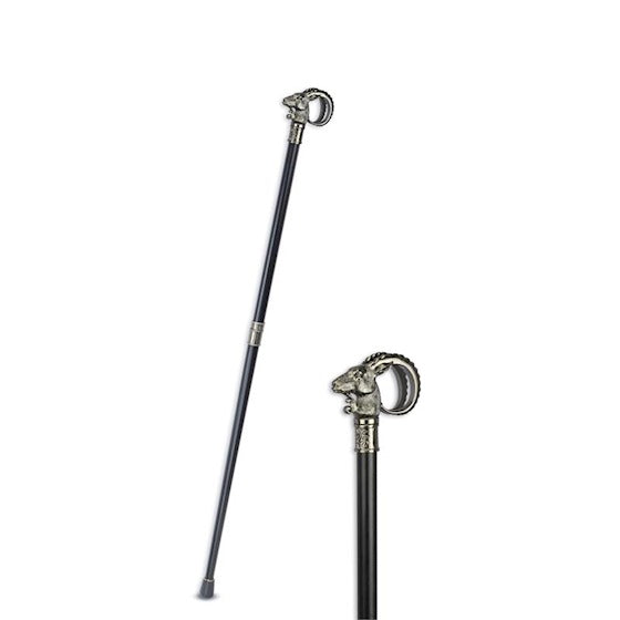 CapraAlu Gehstock Widderkopf Aluminium 91,5cm
