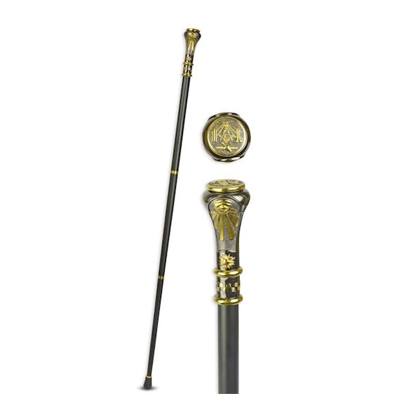 SolariusAlu Gehstock Symbolgriff Goldoptik 93,9cm