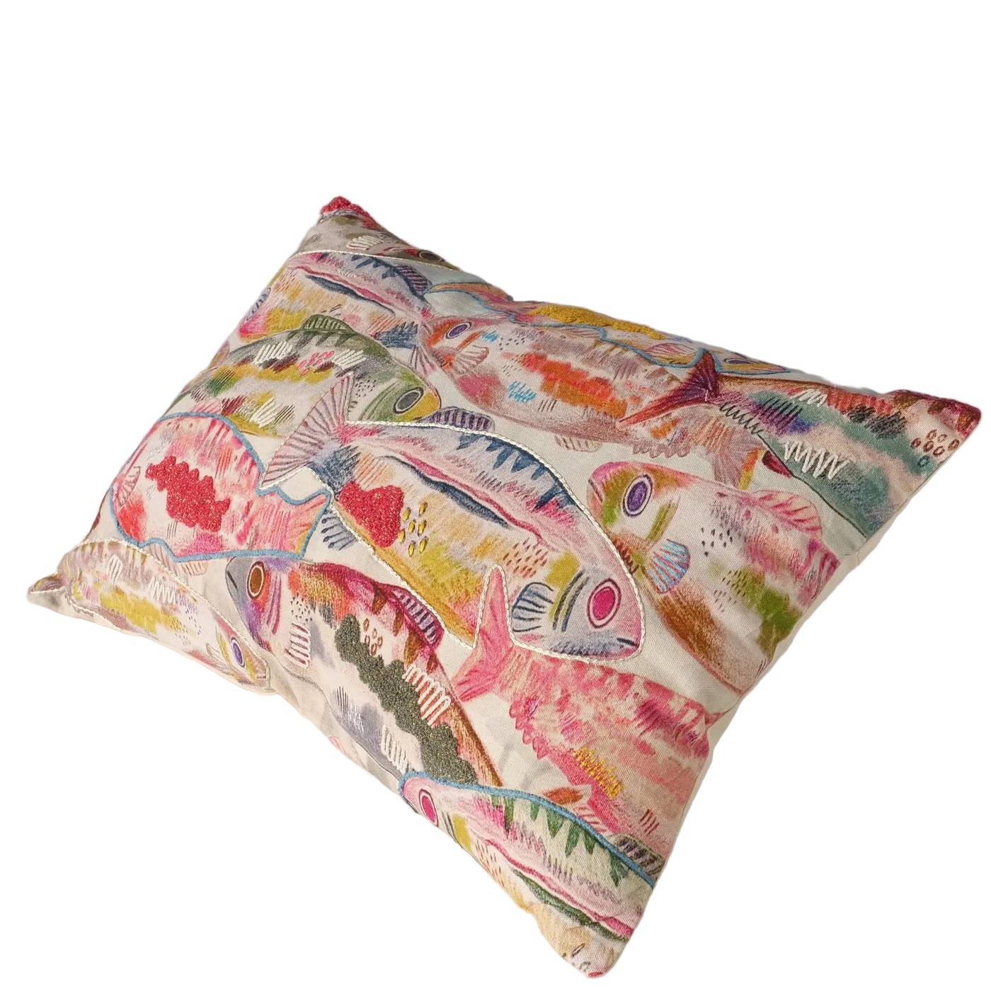 Kissen Marina Fino Rechteck Baumwolle Fischmotiv
